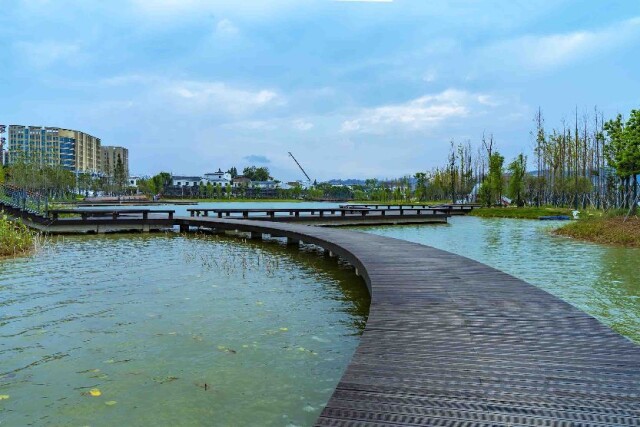 长沙后湖景色