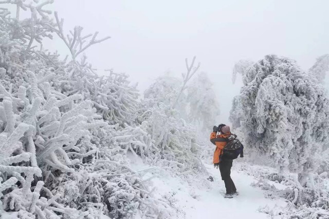 冬季到常宁天堂山来看雪