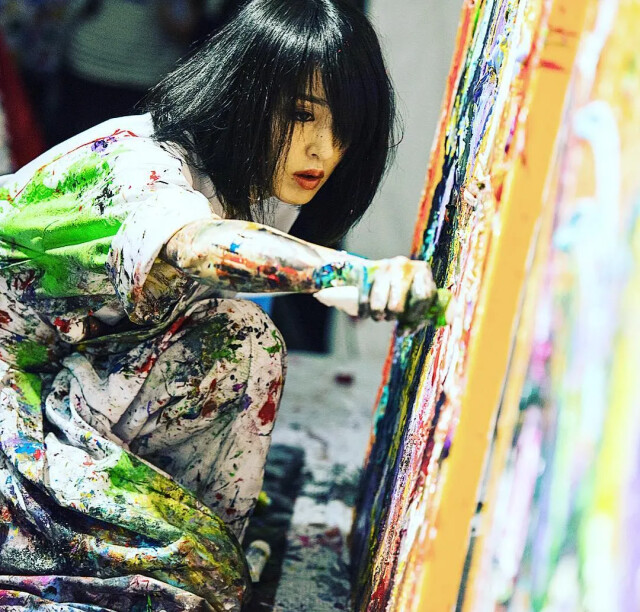 比毕加索还生猛,小松美羽作品轰动国际画坛