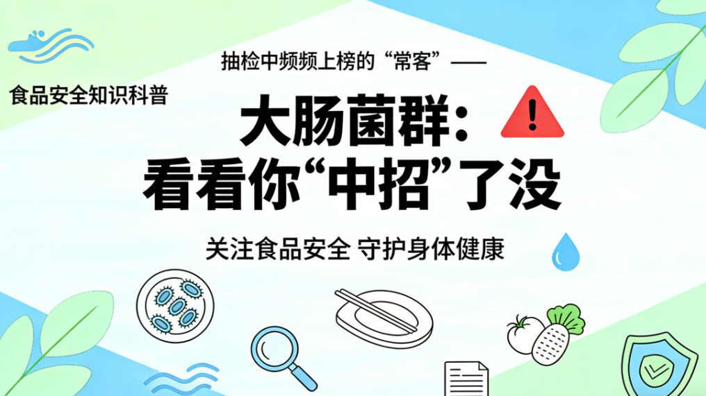 抽检中频频上榜的“常客”——大肠菌群：看看你“中招”了没？
