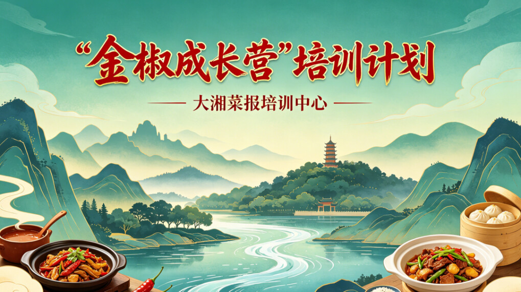 大湘菜报“金椒成长营”培训计划