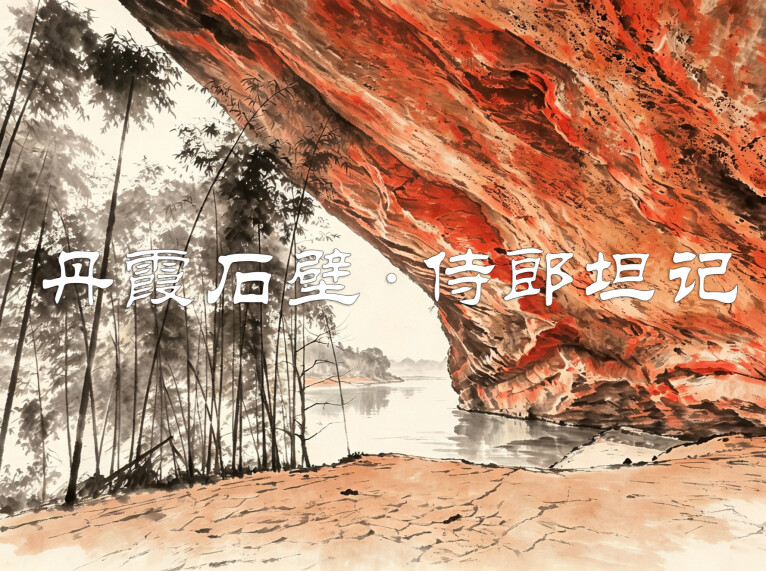 丹霞石壁・侍郎坦记