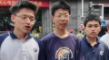 青春之声！学子为高考学长学姐加油助威 