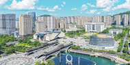 蓝天白云 城市画卷