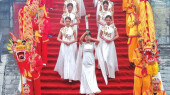 省十五运会火种在南岳衡山祝融峰成功采集