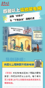 四层以上设担架电梯，湖南“好房子”为“下楼自由”温暖托底