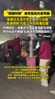 鹅腿阿姨被举报卖的是鸭腿