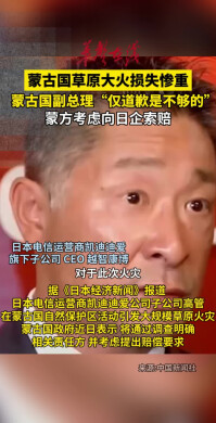 蒙古国草原大火损失惨重，蒙方考虑向涉事日企索赔