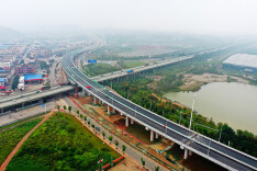 芙蓉大道快改项目（湘潭段）进入收官阶段