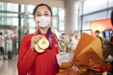 湖南花游队今日返回长沙 孙文雁：我现在最想做的是“试婚纱”