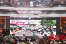 常德市人防办组织开展“11.1”防空警报试鸣暨城市居民疏散演练活动