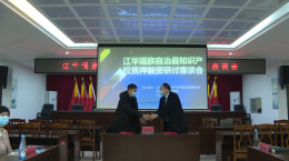 江华：知识产业质押融资入园惠企 助力企业“知本”变“资本”