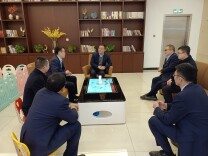 省联社怀化办事处党组书记、主任杨文德深入靖州农商银行调研指导工作