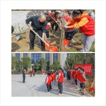 三月校园春光好 民院师生植树忙