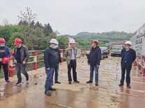 潘海山到潇水二桥施工现场调度推进项目建设