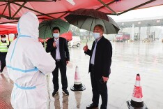 刘杰到基层乡镇检查疫情防控工作