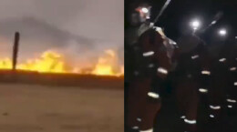 蒙古国草原火向我国蔓延 呼伦贝尔90名消防连夜堵截入境草原火