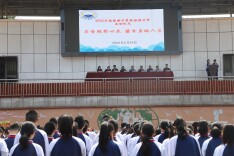 岳阳经开区通海路中学第九届校园读书节开幕