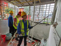 韭菜园街道八一桥社区：拆除多年违建顽疾 消防通道终于畅通了