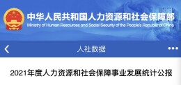 2021年度人力资源和社会保障事业发展统计公报