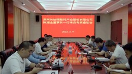 湖南长信碳酸钙产业股份有限公司董事长陈湘金来安考察