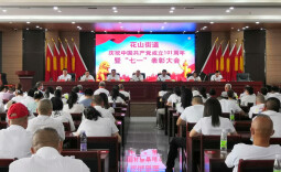 花山街道召开“七一”表彰大会