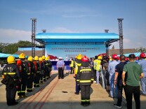 岳阳经开区举办危险化学品事故应急演练