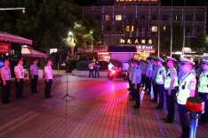 双牌公安开展第二次夏夜治安巡查宣防集中统一行动 车丽华现场督战