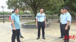 黄力调研城区环境卫生综合整治工作