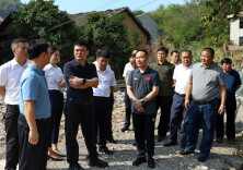 李彦文刘志刚带队调研高灯河流域美丽乡村建设工作