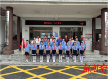 红领巾追寻党的初心，乾元小学少先队走进榔木村