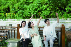 楚地有鸽衔桃李，艳阳春雨道有情