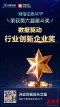 财信证券官方交易软件荣获“数据驱动行业创新企业奖”