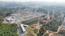 云溪区岳阳北500千伏变电站即将建成投运送电