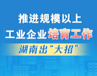政策简读丨推进规模以上工业企业培育工作 湖南出“大招”