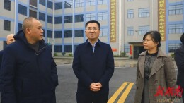 黄力调研项目建设和企业生产情况