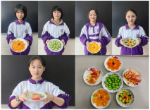 双牌县紫京学校：瓜果拼盘秀创意 巧手劳动助成长
