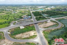 中企承建柬埔寨环首都公路通车