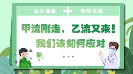 【科普动起来】图解｜甲流刚走，乙流又来！我们该如何应对