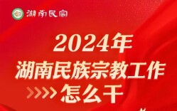 【图解】2024年湖南民族宗教工作怎么干