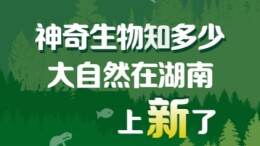 【长图】神奇生物知多少，大自然在湖南上新了