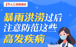 【图解】暴雨洪涝过后，注意防范这些高发疾病