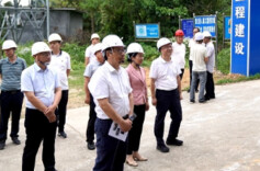 仲志余总工程师一行来云溪区调研水利国债项目建设情况