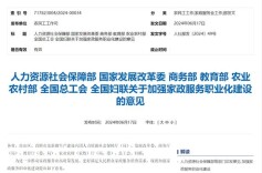 加强家政服务职业化建设  7部门推出10条措施