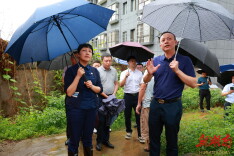 韩晓波到通道督导防汛工作