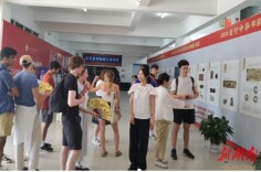 外籍教师走进临澧县博物馆