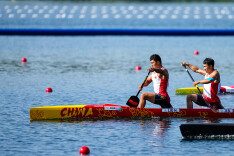 第26金！刘浩/季博文夺得皮划艇静水男子500米双人划艇金牌