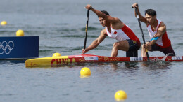 刘浩/季博文夺得皮划艇静水男子双人划艇500米冠军