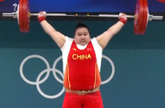 第40金！李雯雯夺得巴黎奥运会举重女子81公斤以上级金牌