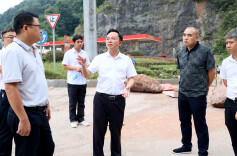 田刚督导县庆重点项目建设工作